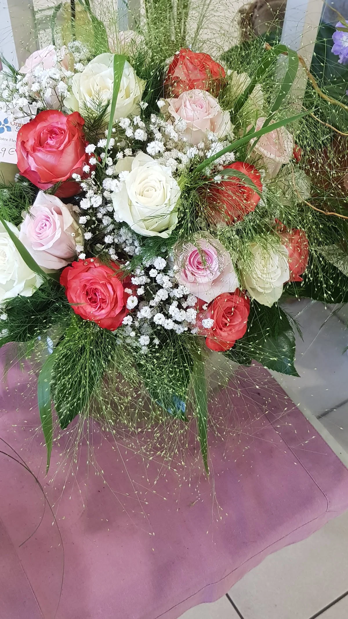 Orange Bleu Fleurs - 3